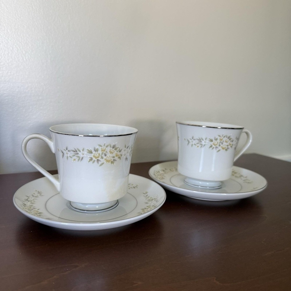 Crown Victoria Lady Carolyn Tea Cup and Saucer SET OF 2